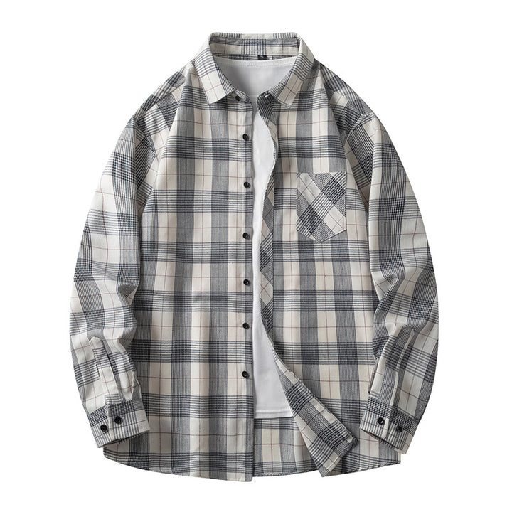 Casual checkered shirt for men with pockets and button-down collar Amarae