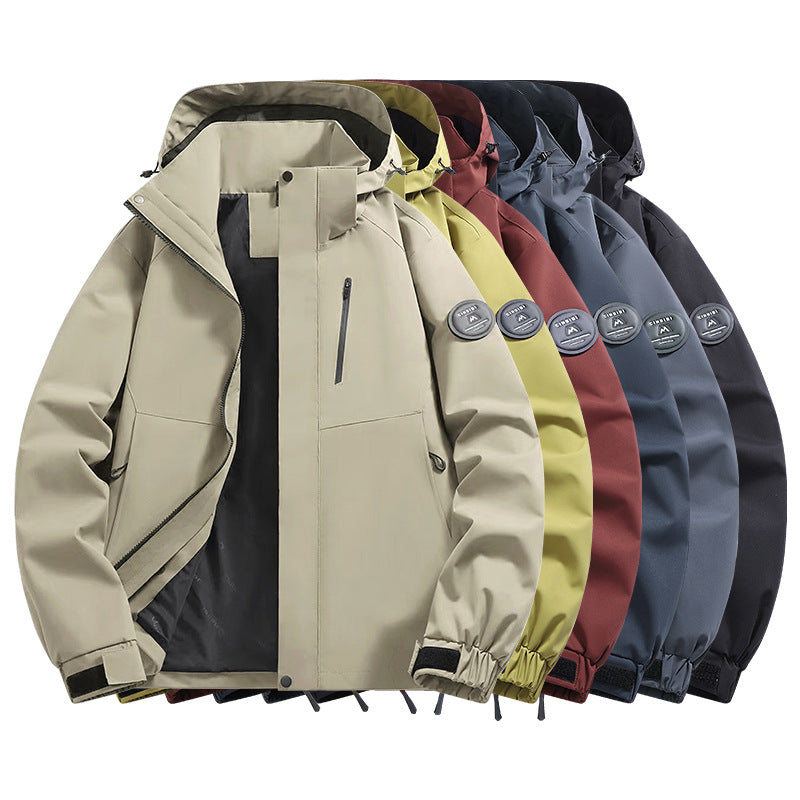 Men's Softshell Outdoor Parka with technical membrane, welded seams and waterproof zippers Amarae