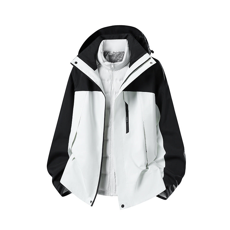 Women's Two-Piece Softshell Parka with Removable Quilted Inner Jacket Amarae