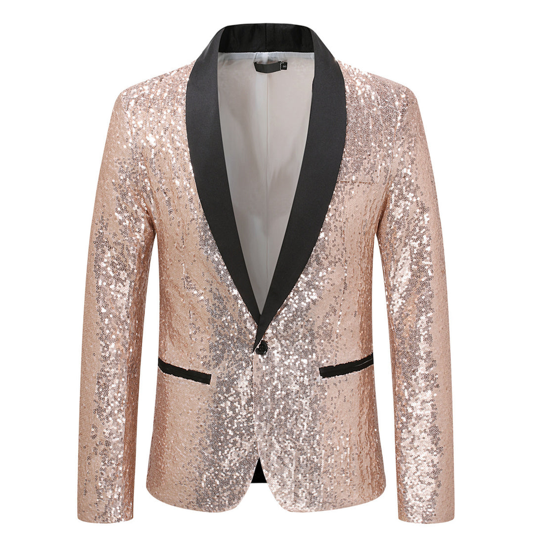 Ladies Sequin Tuxedo Jacket Chic and Style