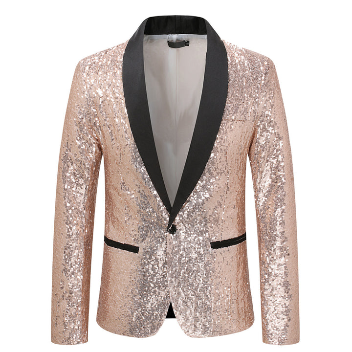 Ladies Sequin Tuxedo Jacket Chic and Style