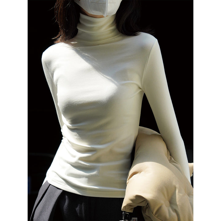 Women’s Figure-hugging Roll-neck sweater made of fine Jersey Amarae