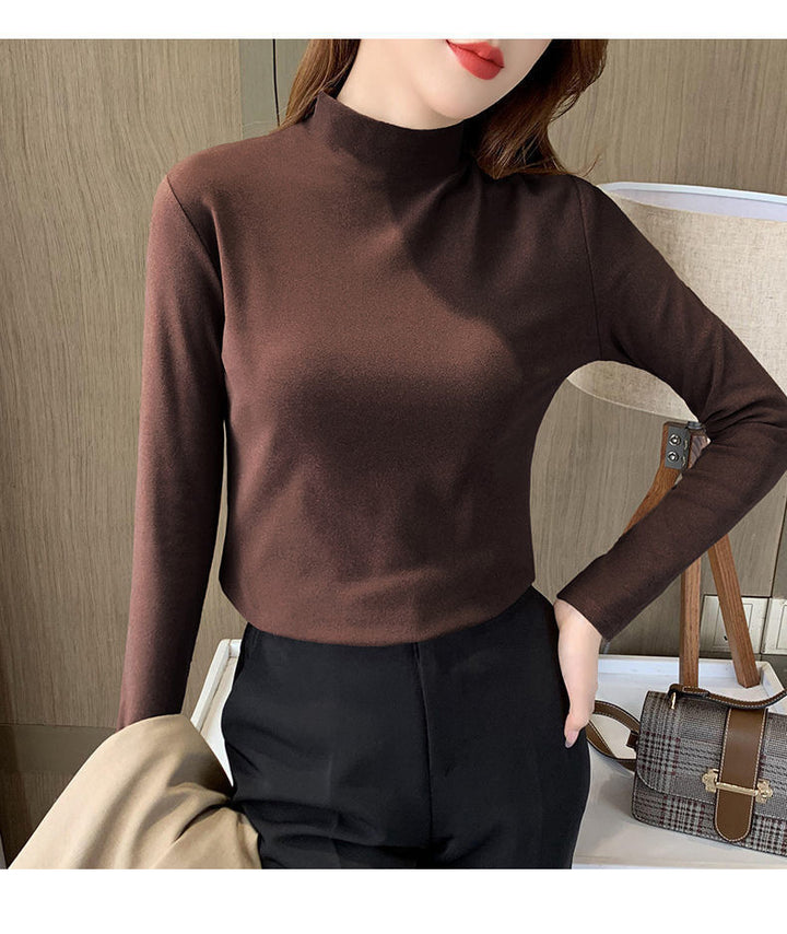 Women's long-sleeve top with high collar Chic & Stil