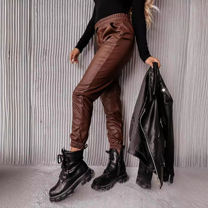 Women's Casual Oversized Shirt with Jogging Pants Set Lune London