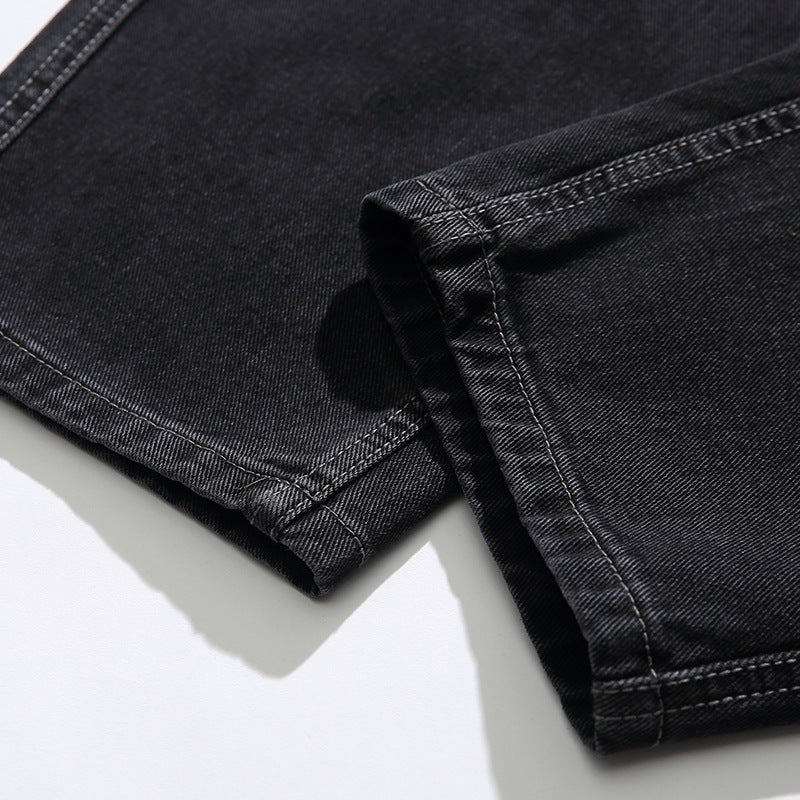 Unisex Wide Baggy Jeans with Drawstring Waist, Pleated Front and Utility Pockets Amarae
