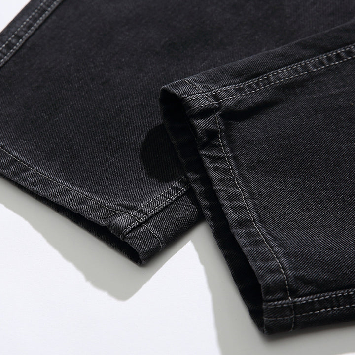 Unisex Wide Baggy Jeans with Drawstring Waist, Pleated Front and Utility Pockets Amarae