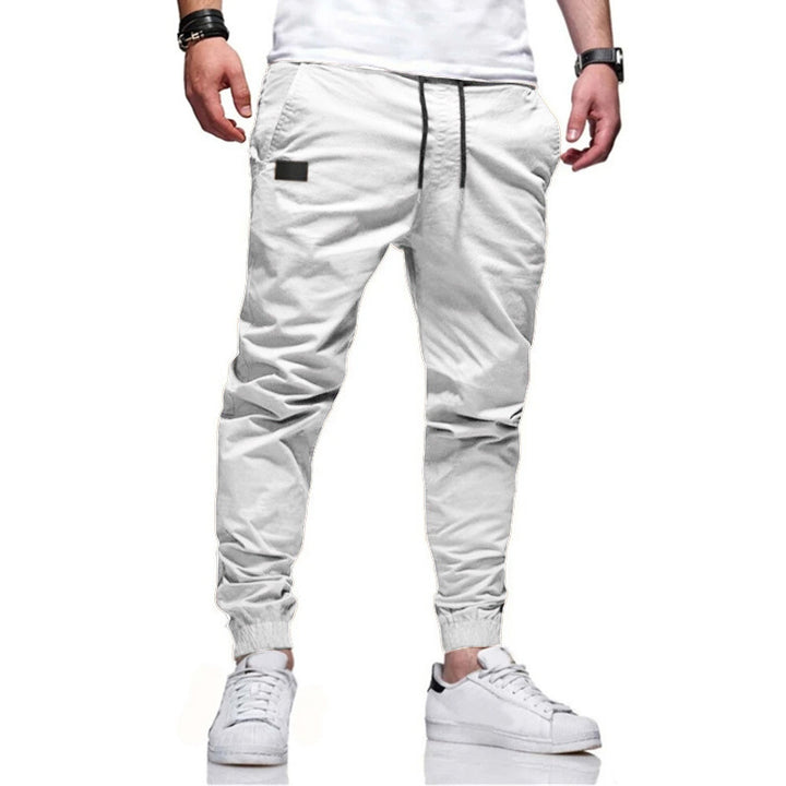 Men's cargo pants with functional pockets and elastic waistband Lune London