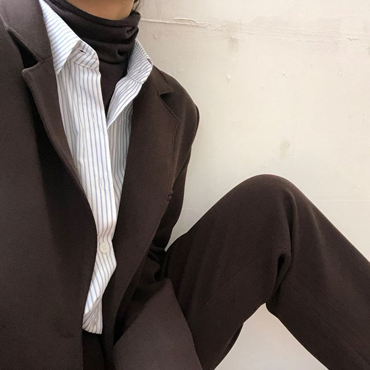 Blouse à manches longues tendance pour femmes avec rayures Chic & Stil