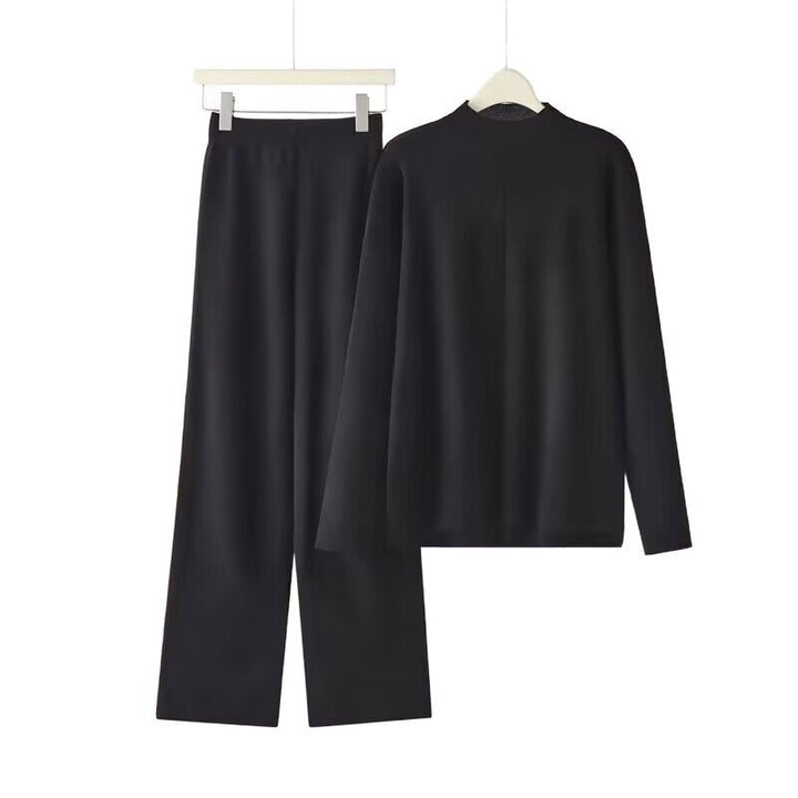 Ladies elegant set composed of long sleeve top and palazzo pants Lune London