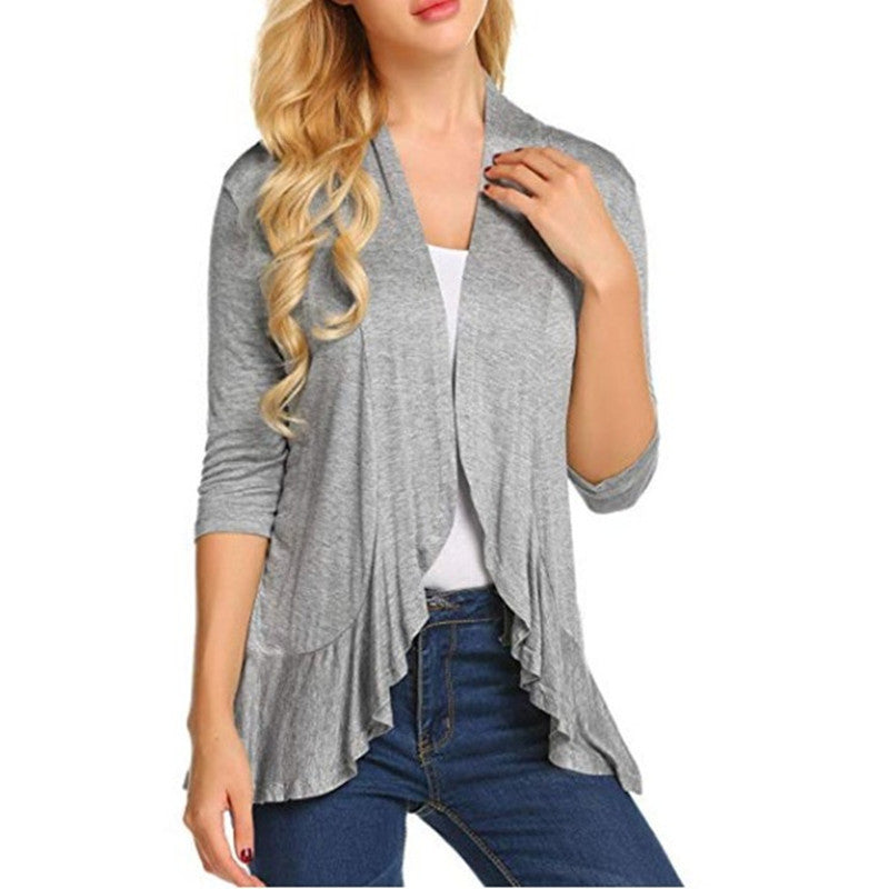 Women's Fashionable Cardigan with Asymmetrical Cut and Flattering Details Chic & Stil