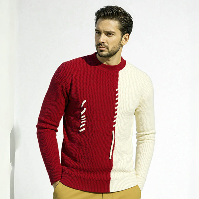 Casual sweater for men with structured design and unique knot details Lune London