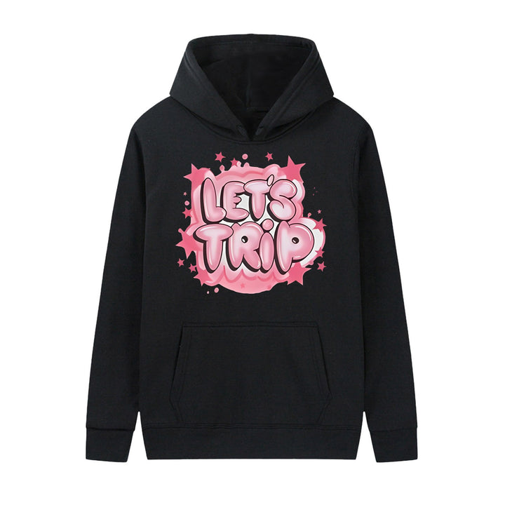 Women's hoodie with stylish graffiti print and comfortable fit Chic & Stil