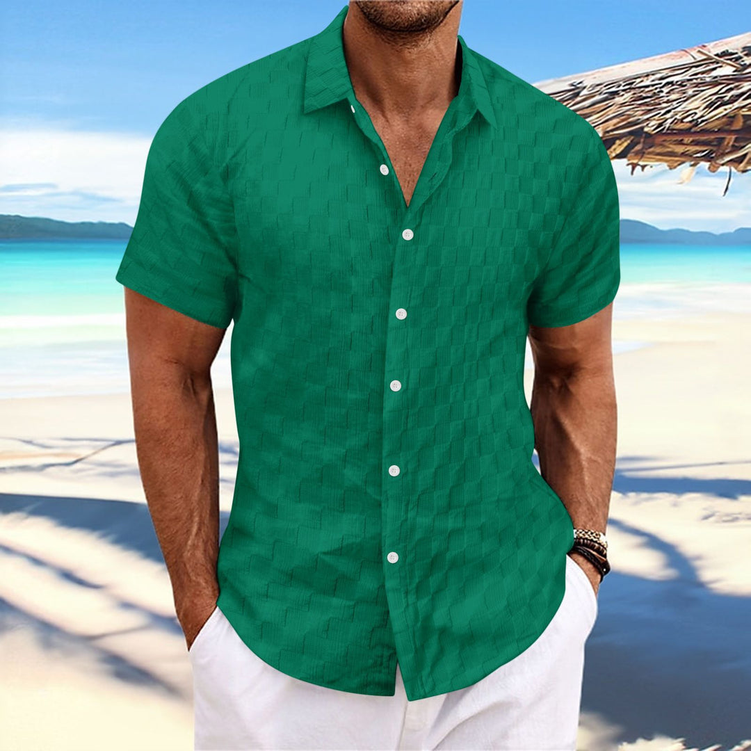 Structured short sleeve leisure shirt for men Amarae