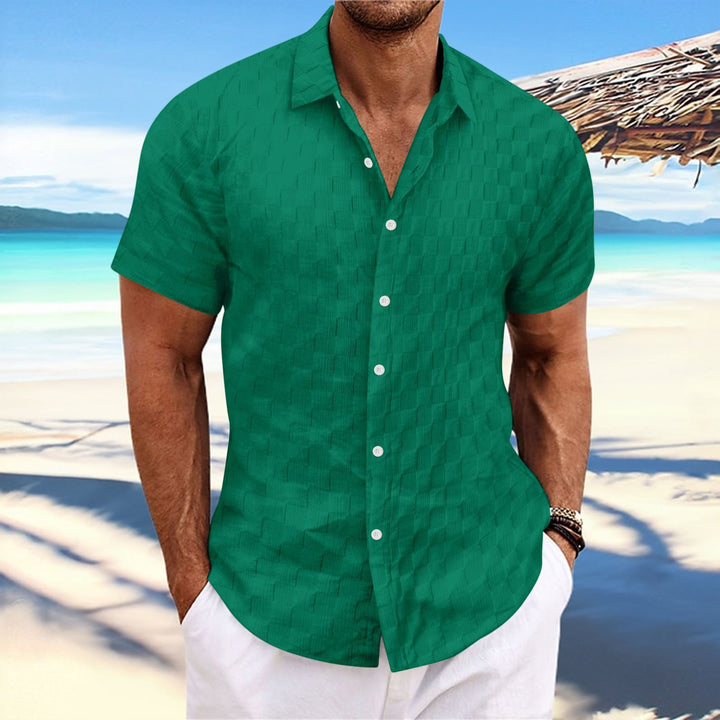 Structured short sleeve leisure shirt for men Amarae