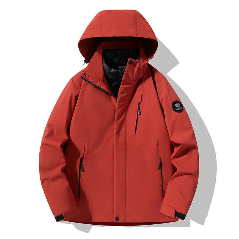 Men's triple combinable functional jacket with detachable quilted vest Amarae