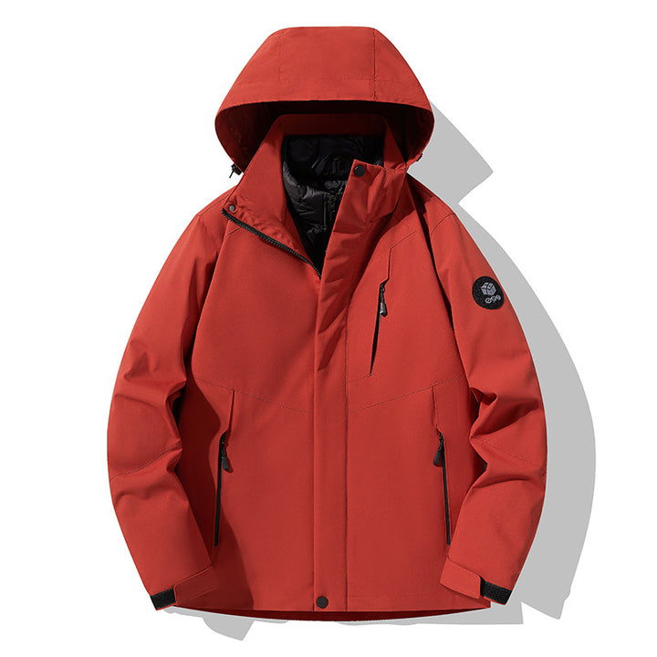 Men's triple combinable functional jacket with detachable quilted vest Amarae
