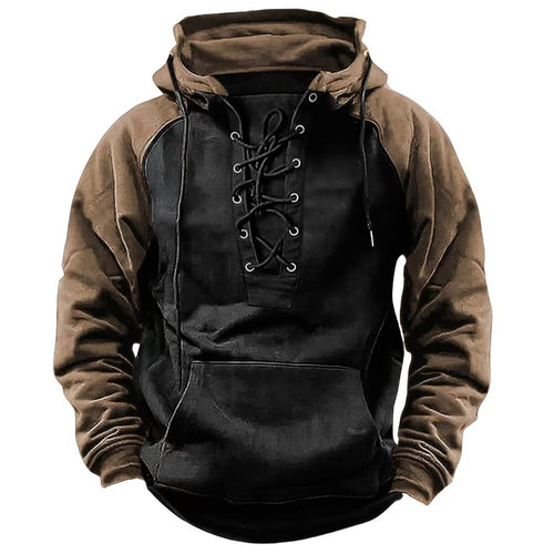 Men's hoodie with modern lace-up closure and comfortable fit Amarae