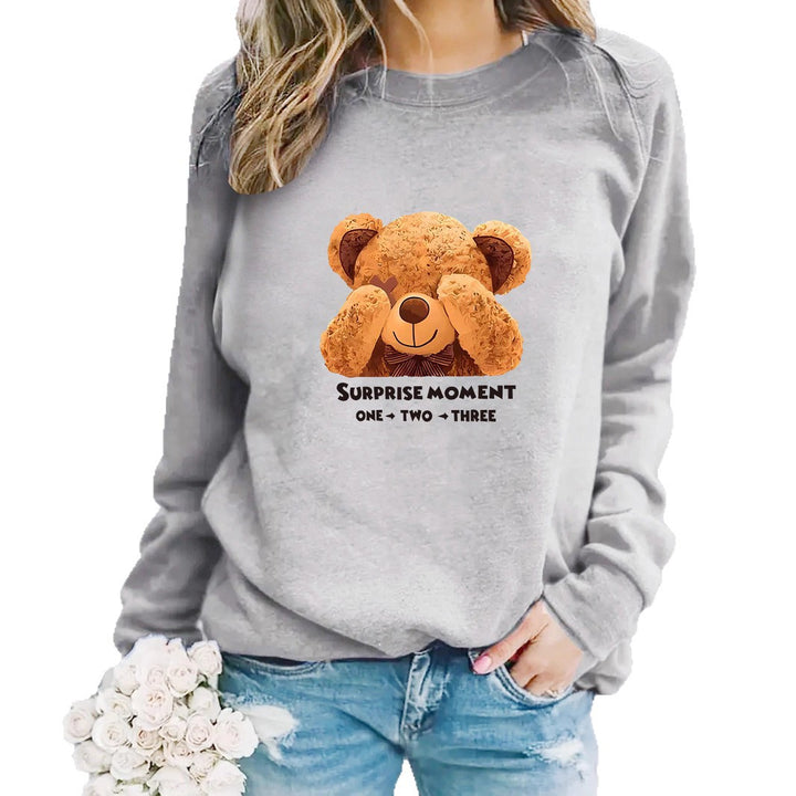 Women Sweatshirt with unique bear motif and entertaining saying Chic & Stil