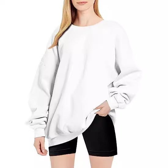 Oversized women's sweatshirt with simple sleeves Chic and Style