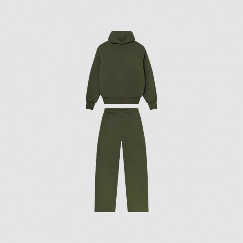 Women's Cozy Sweatshirt and Pants Set with High Collar and Casual Fit Lune London