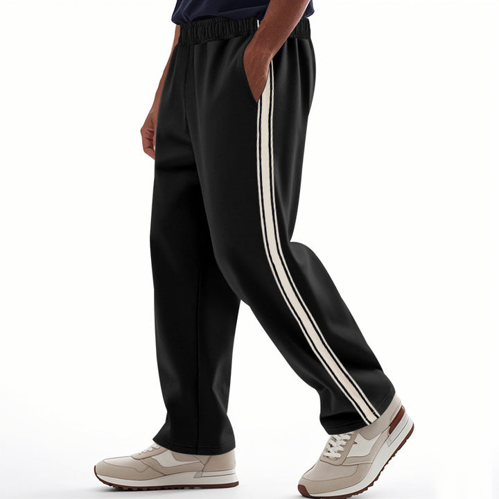 Men's sporty leisure pants with contrasting stripes on the sides Lune London