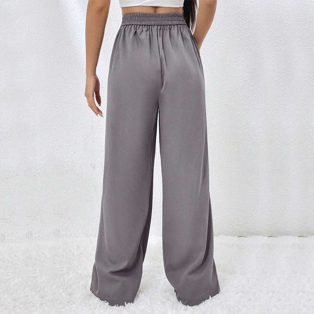 Chic & Stil Elegant wide-legged pants for women with high waist and pleats