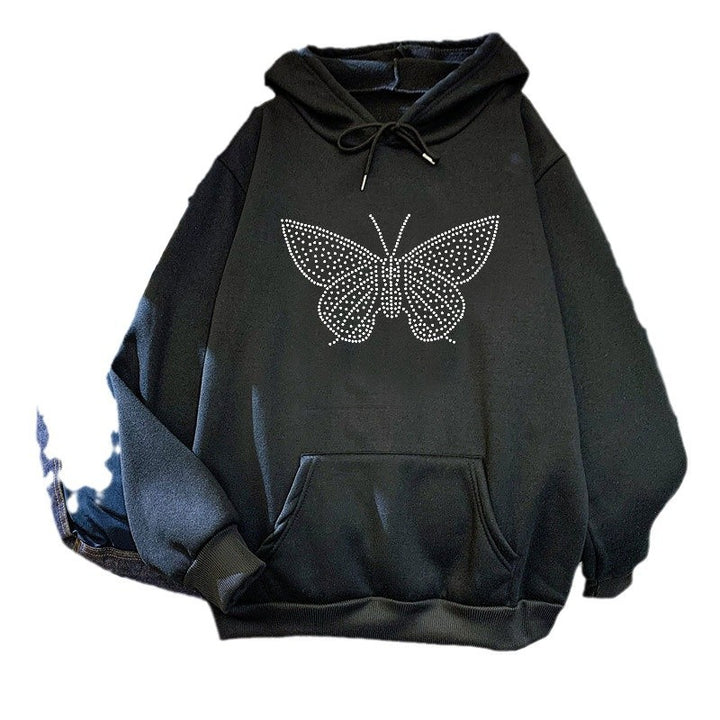 Women's hoodie with elegant butterfly design Chic & Stil