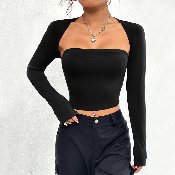 Haut pour femmes avec encolure asymétrique et manches longues Chic & Stil