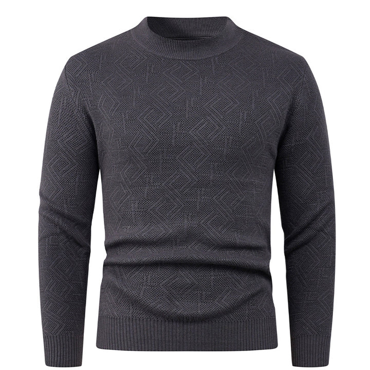 Structured men's sweater with round neck Lune London