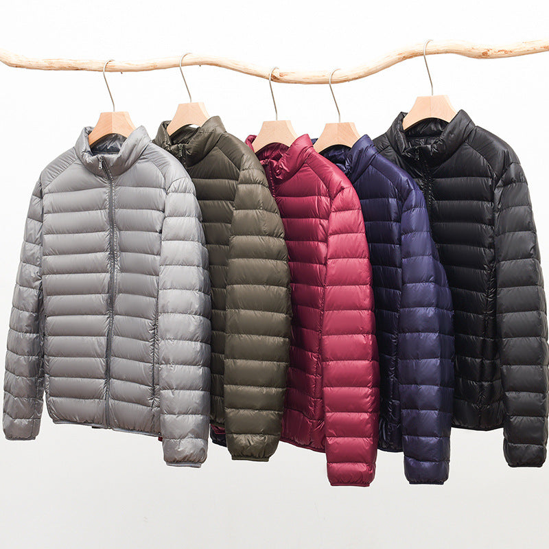 Men's Ultralight Quilted Hooded Jacket with Windproof Microfiber Filling Amarae