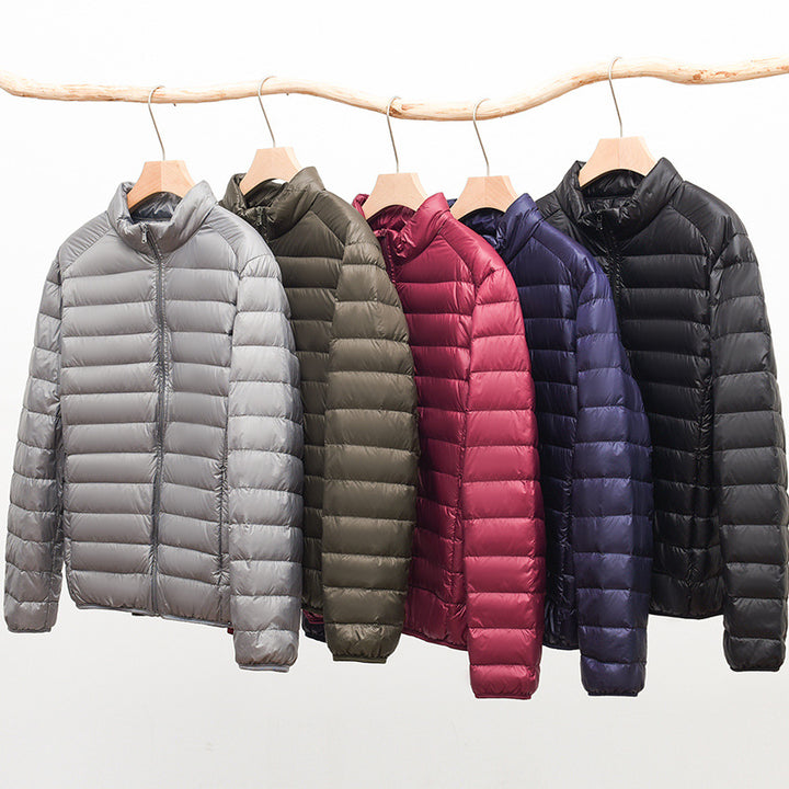 Men's Ultralight Quilted Hooded Jacket with Windproof Microfiber Filling Amarae