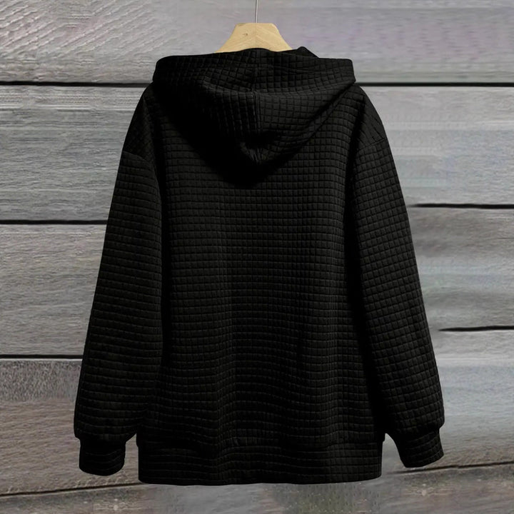 Veste à capuche décontractée pour femmes avec impression motivante Chic & Stil
