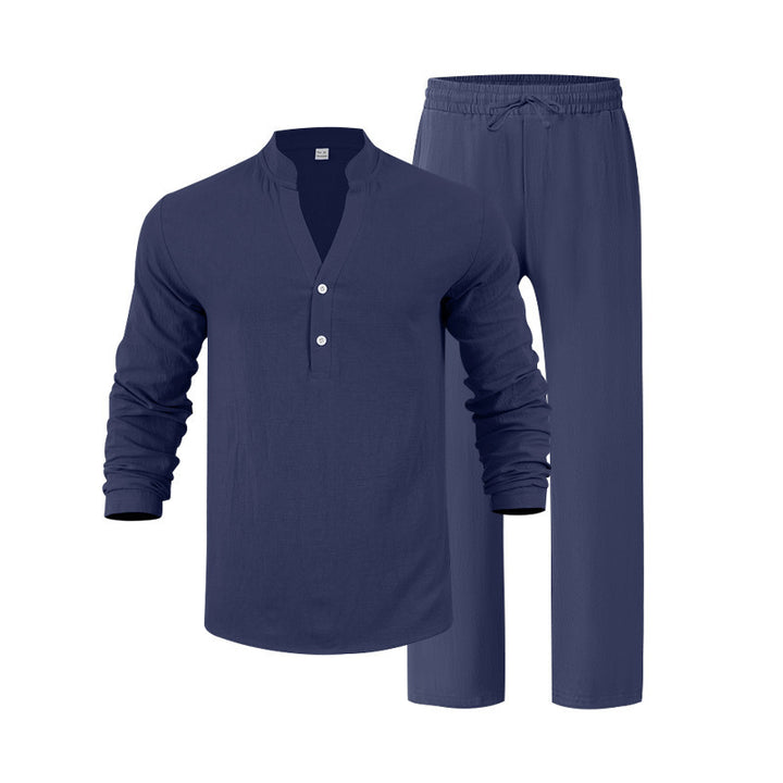 Men's casual long sleeve shirt and jogging suit Chic and Style
