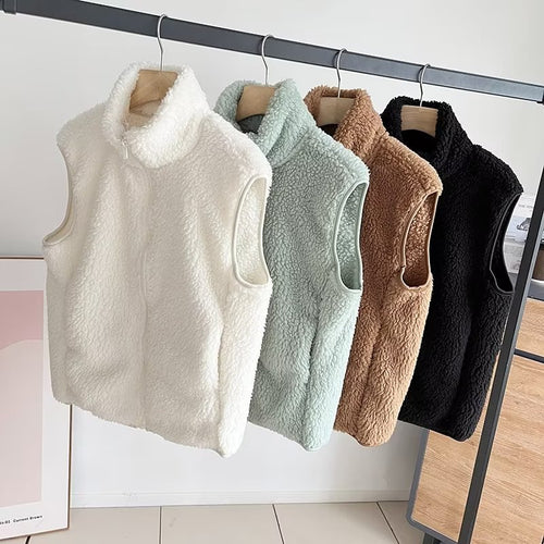 Gilet en polaire cosy pour femmes avec col montant Chic & Stil