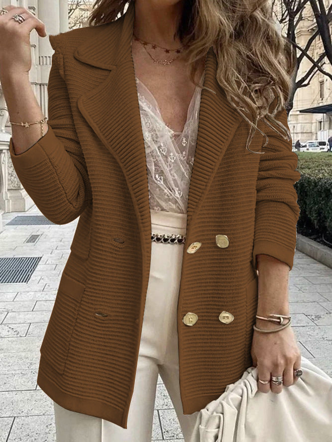 Ladies Chic Elegant Knit Blazer