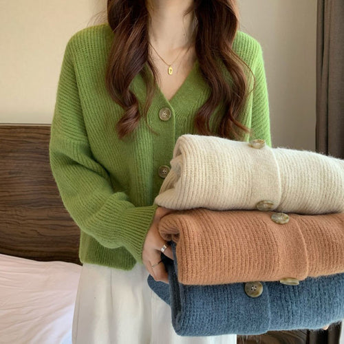 Cardigan confortable pour femmes avec décolleté en V Chic & Stil
