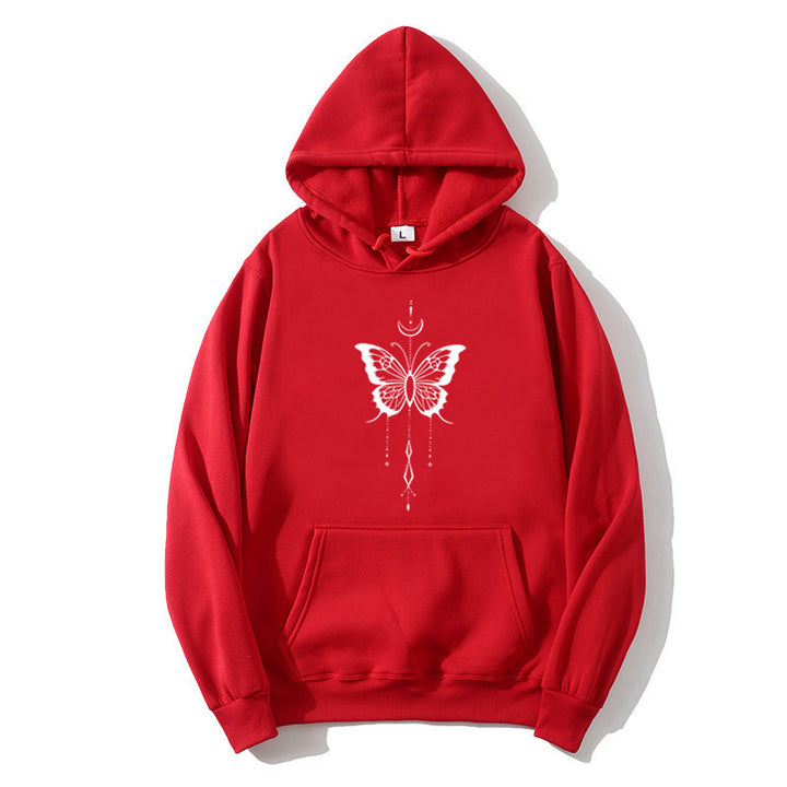 Women's hoodie with stylish butterfly motif Chic & Stil