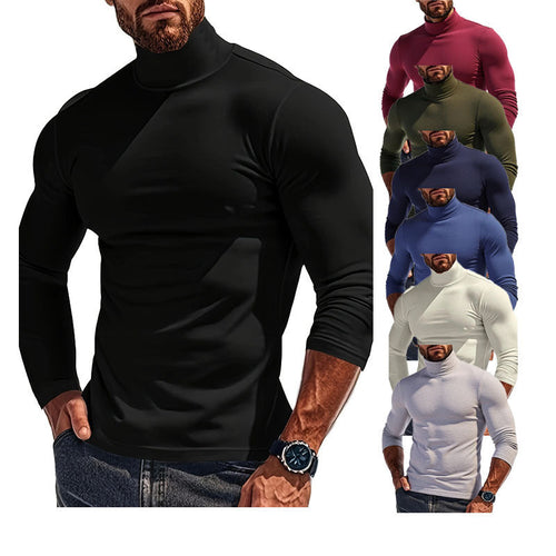 Men's Turtleneck Sweater In Modern Design Amarae