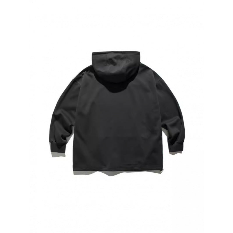 Unisex Oversize Hoodie with Half Zipper and Kangaroo Pocket Amarae
