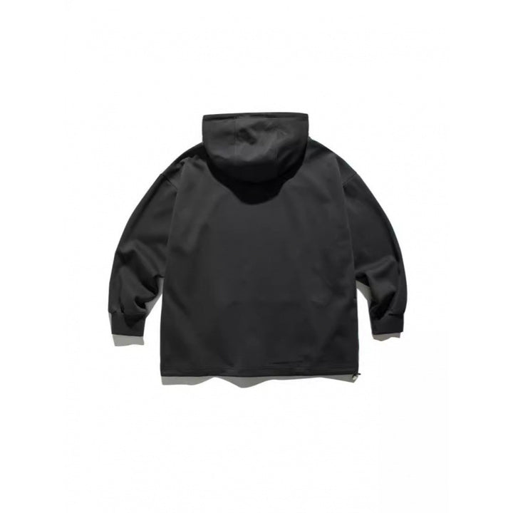 Unisex Oversize Hoodie with Half Zipper and Kangaroo Pocket Amarae