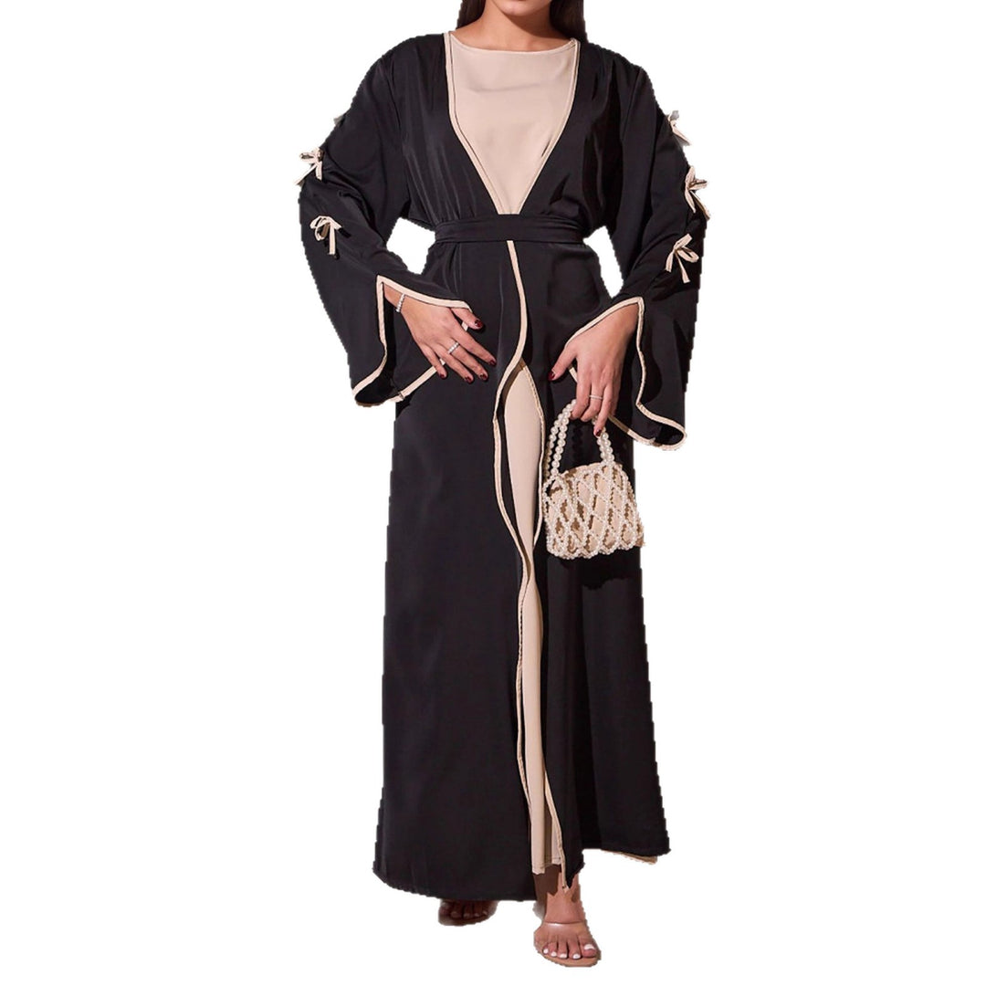 Maxi dress for women with elegant knot details and a flowy cut Lune London