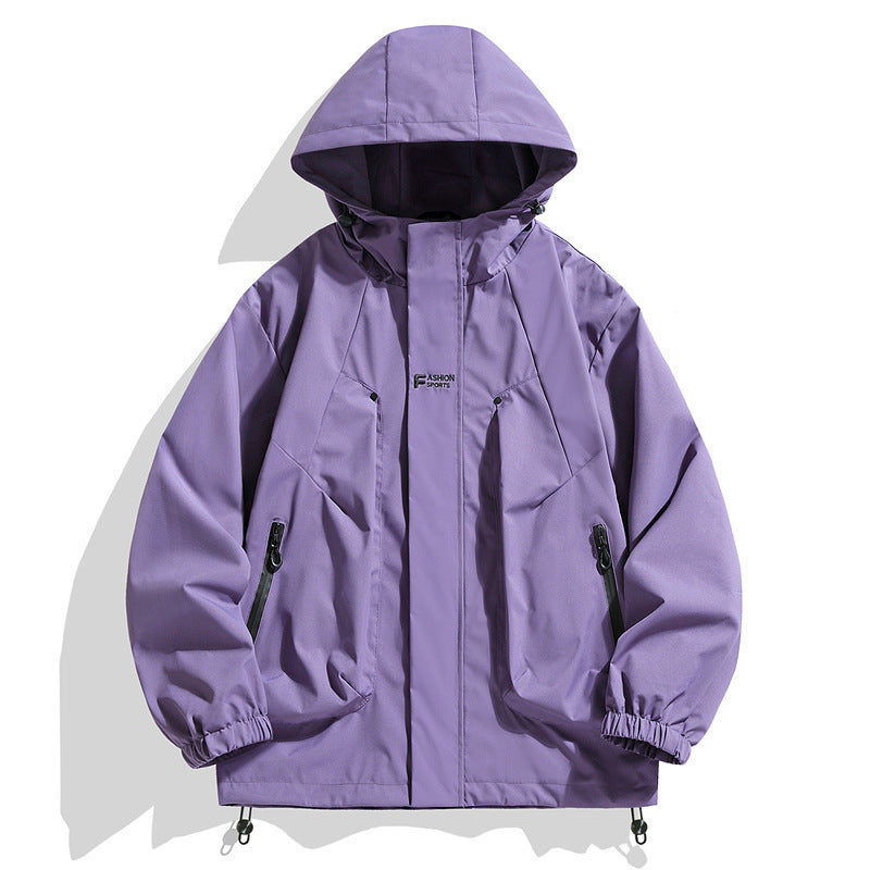 Waterproof sports jacket for men with adjustable hood Lune London