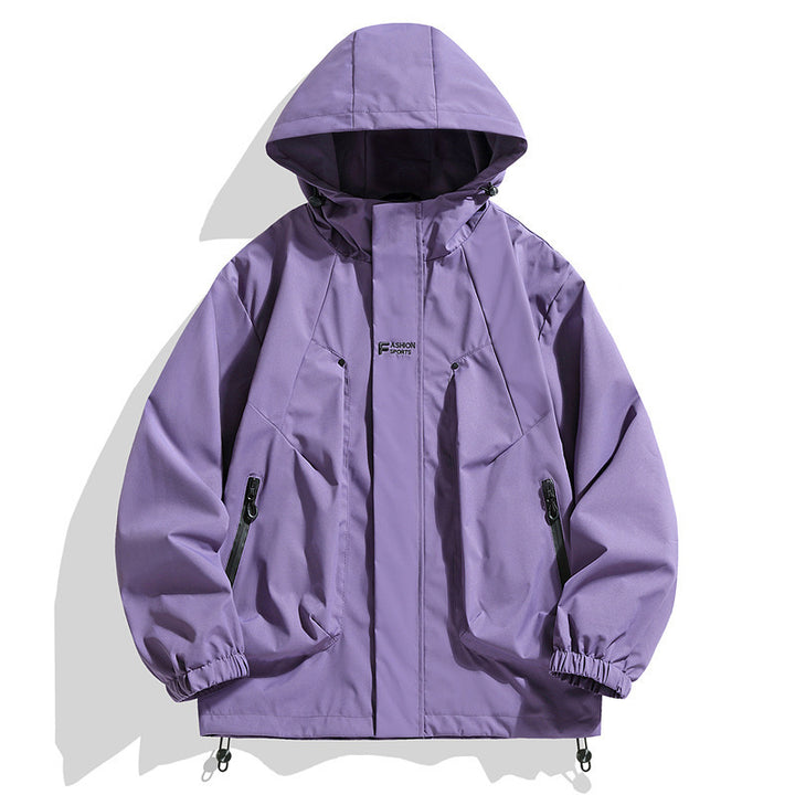 Waterproof sports jacket for men with adjustable hood Lune London
