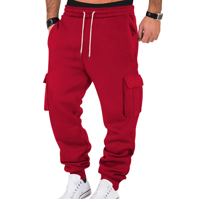 Men's cargo jogger pants with elastic waistband and practical pockets Lune London