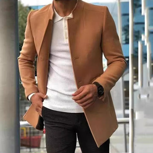 Elegant quilted jacket for men with a modern design featuring a high collar Amarae