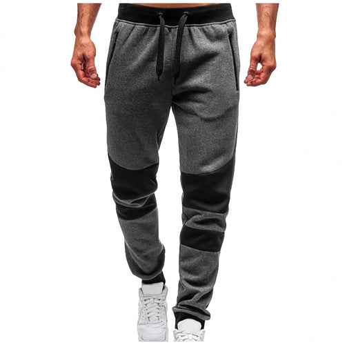 Men's casual sports pants in breathable material with contrasting details Amarae
