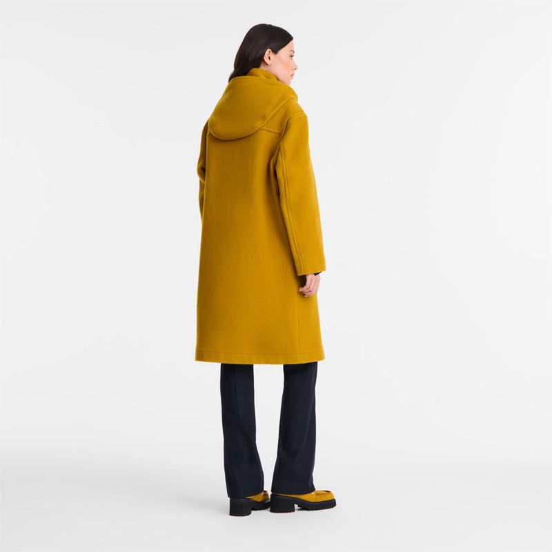 Women’s Oversized Duffle Coat with Hood & Wooden Buttons | Lune London