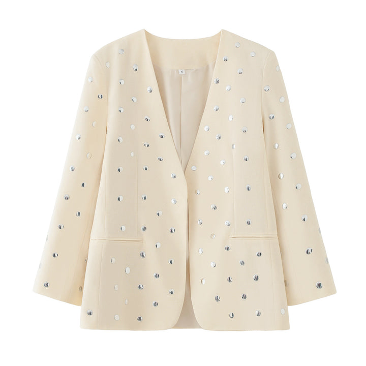 Women's elegant blazer with sparkling sequins and a modern fit Lune London
