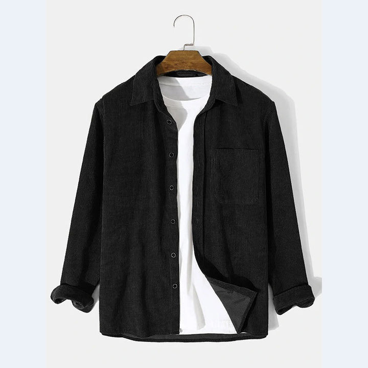 Corduroy jacket for men with a finely structured look and a practical chest pocket Lune London