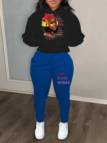 Women's hoodie and jogging set with inspiring print Amarae